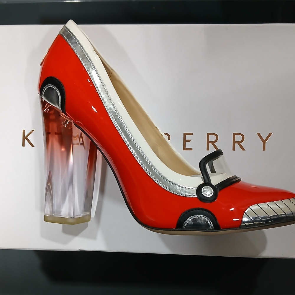 Katy Perry Collections Red and Black Women's Shoes - Picture 2 of 7